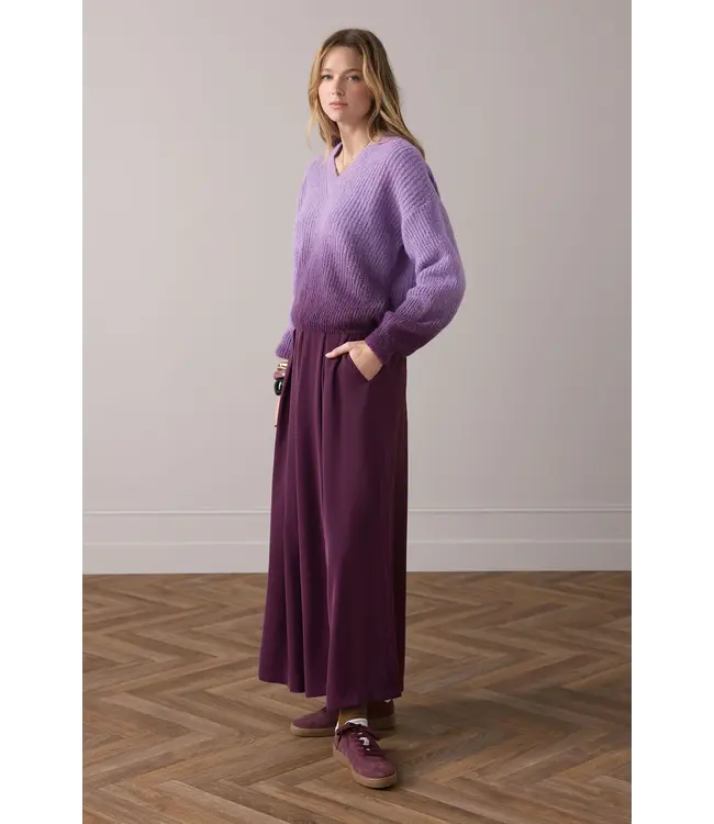 7s7936-70037/SheerViolet  Boxy trui dip-dye