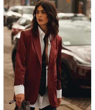 Summum Woman 1s1270-12332/000558-Merlot  Blazer Shine blend