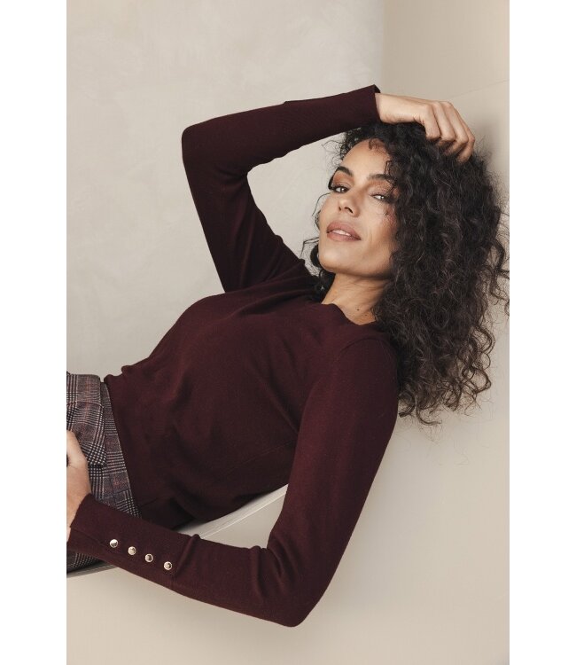 T0172/Burgundy  Belle Top