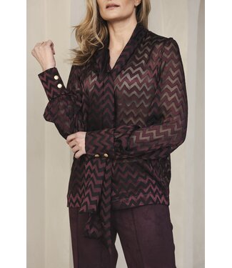 BR&DY T0158/Burgundy  Angel Blouse