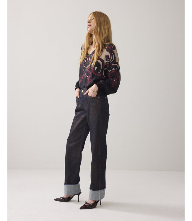 4s2894-5185/000600-Gold  Jeans straight leg Twill comford denim