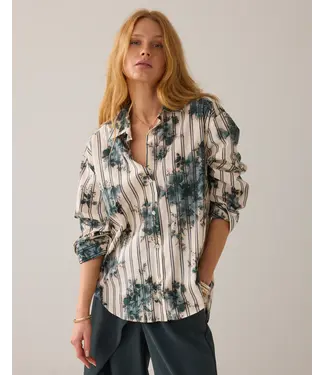 Summum Woman 2s3393-12345/000120-MultiColour  Blouse Flowers and stripes