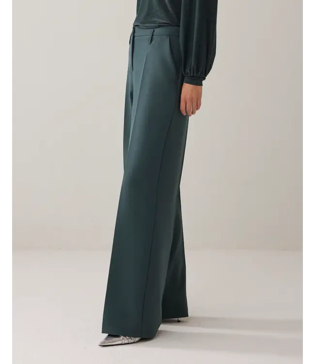 4s2369-11680/000650-EmeraldGreen  Trousers straight Foam uni