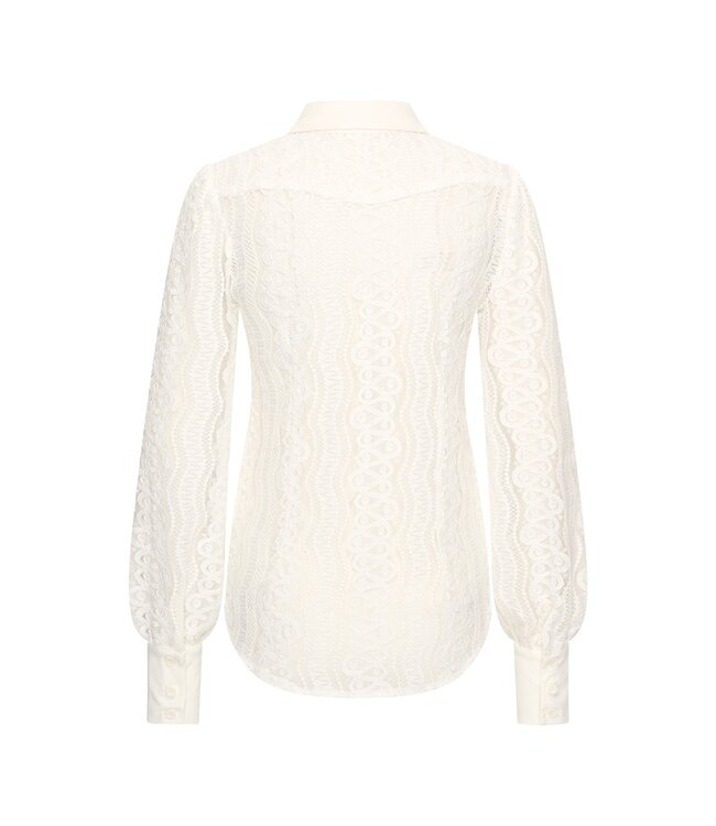MP202352/OffWhite  Blouse Kant
