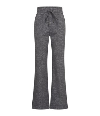 MP202136SFPT/DarkGrey  Trousers Straight Heavy Stone Foil Print