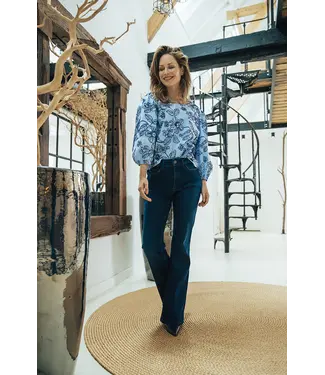 Label Dot 2528010/DonkerBlauw  Roos