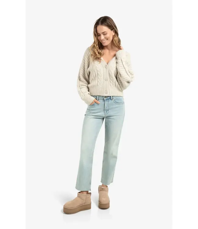 01-010139-510/990312  Soft knit cardigan with cables and batwing sleeves