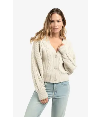 YAYA 01-010139-510/990312 Soft knit cardigan with cables and batwing sleeves YAYA 01-010139-510/990312 Soft knit cardigan with cables and batwing sleeves