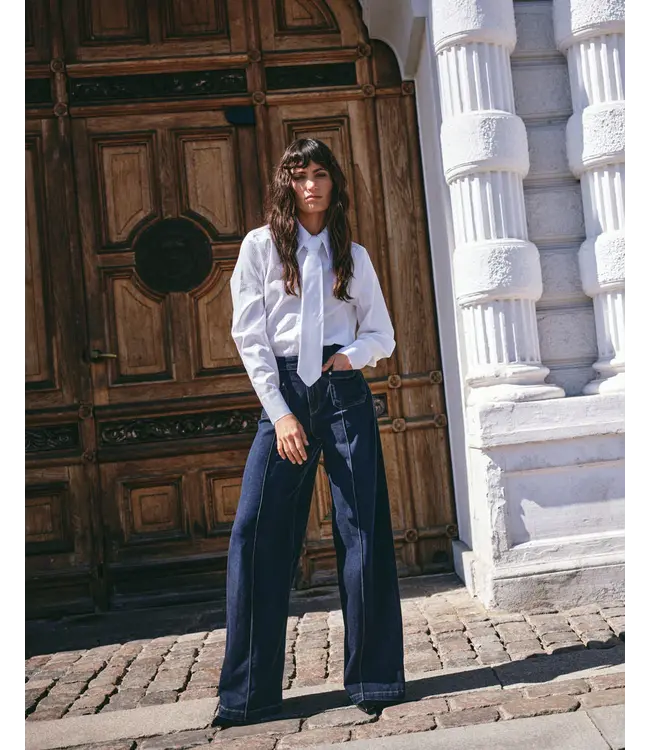 175680/White  MMAyen Stripe Shirt