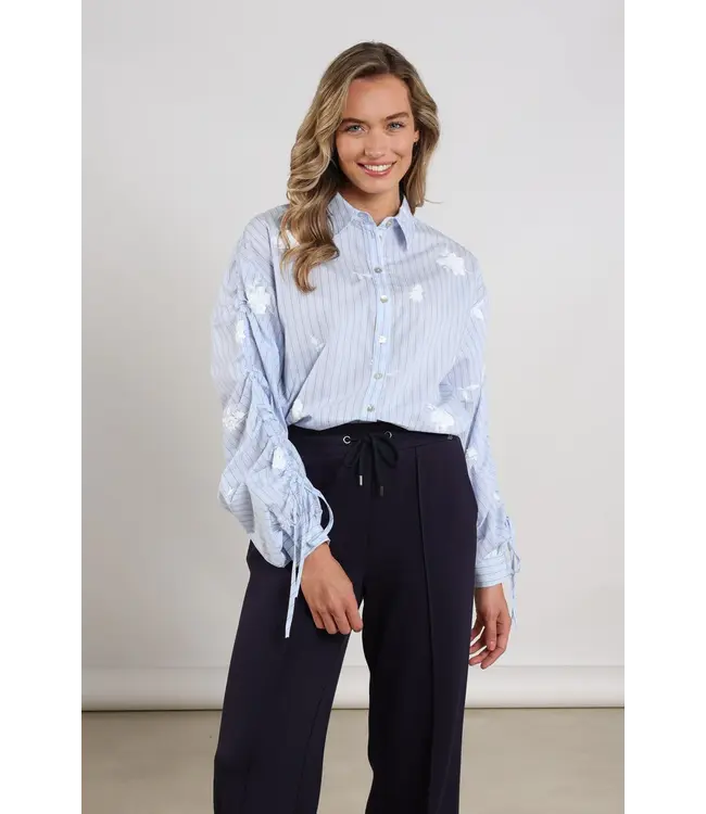 NKS02101-Sky/Kiss  Rosa Blouse Stripe