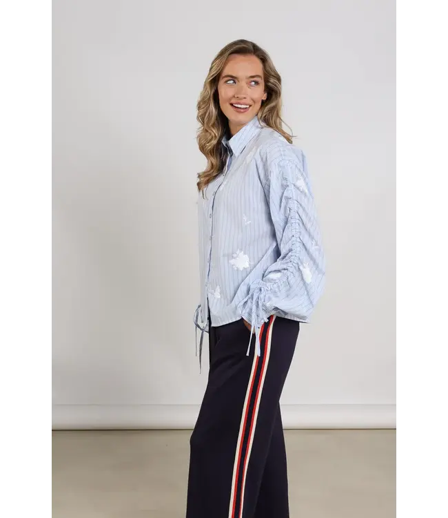 NKS02101-Sky/Kiss  Rosa Blouse Stripe