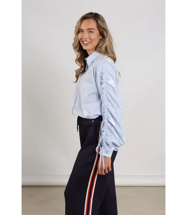 NKS02101-Sky/Kiss  Rosa Blouse Stripe