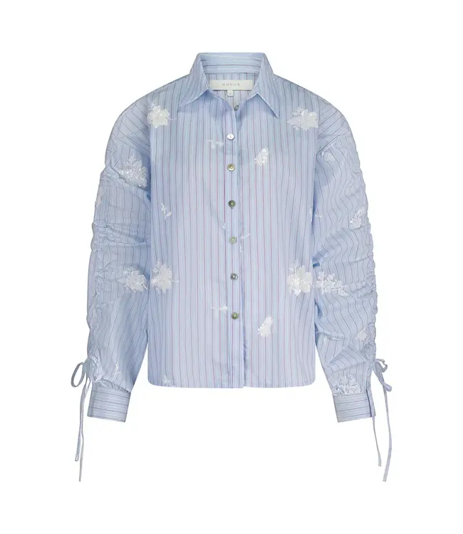 NKS02101-Sky/Kiss  Rosa Blouse Stripe