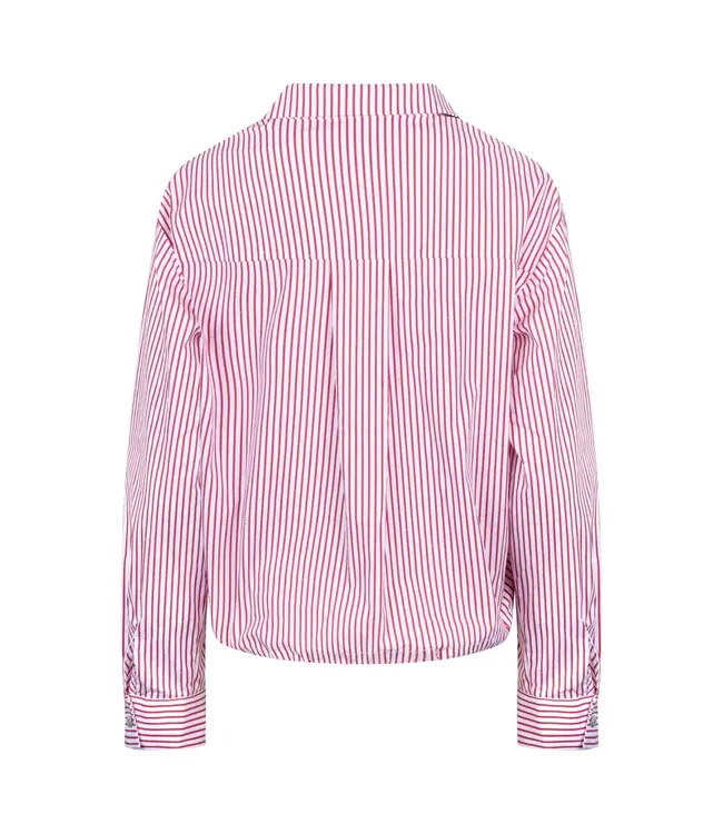 NKS02104-Kiss/Offwhite  Ariana Blouse Stripe