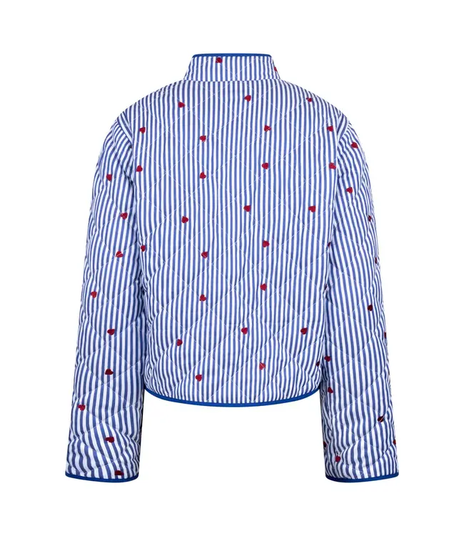 NKS13053-Offwhite/Navy  June Jacket Stripe