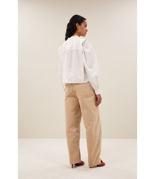 26112007/CloudWhite  Soof embroidery blouse