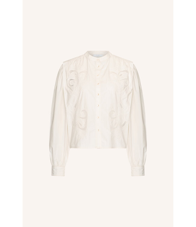 26112007/CloudWhite  Soof embroidery blouse