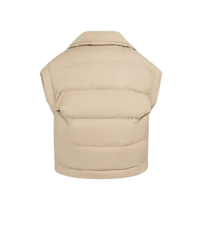 02-021006-601/99041  Oversized padded bodywarmer with collar