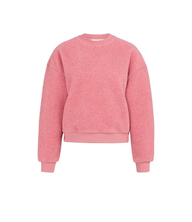 01-109104-601/818522  Teddy sweater with ribbed trims and round neckline
