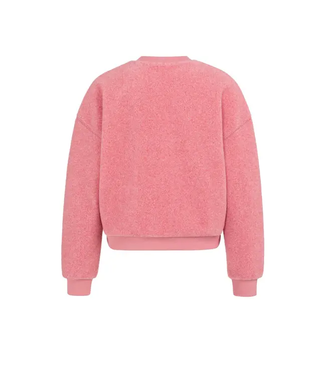 01-109104-601/818522  Teddy sweater with ribbed trims and round neckline