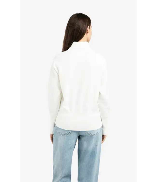 01-000549-601/10002  Knitted high neck sweater with button details