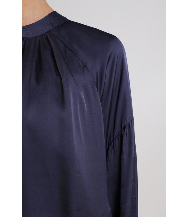 NKS02135-Navy  Elly Blouse