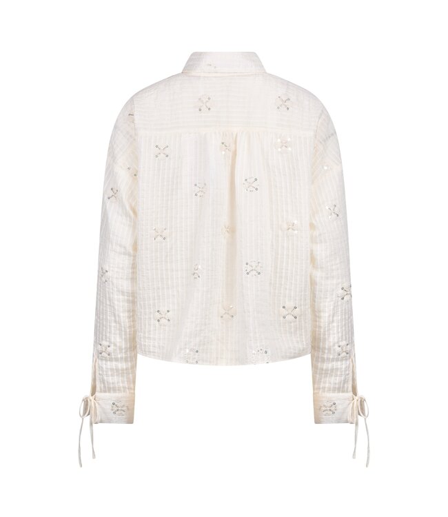 NKS02200-OffWhite  Bailey Blouse Beads
