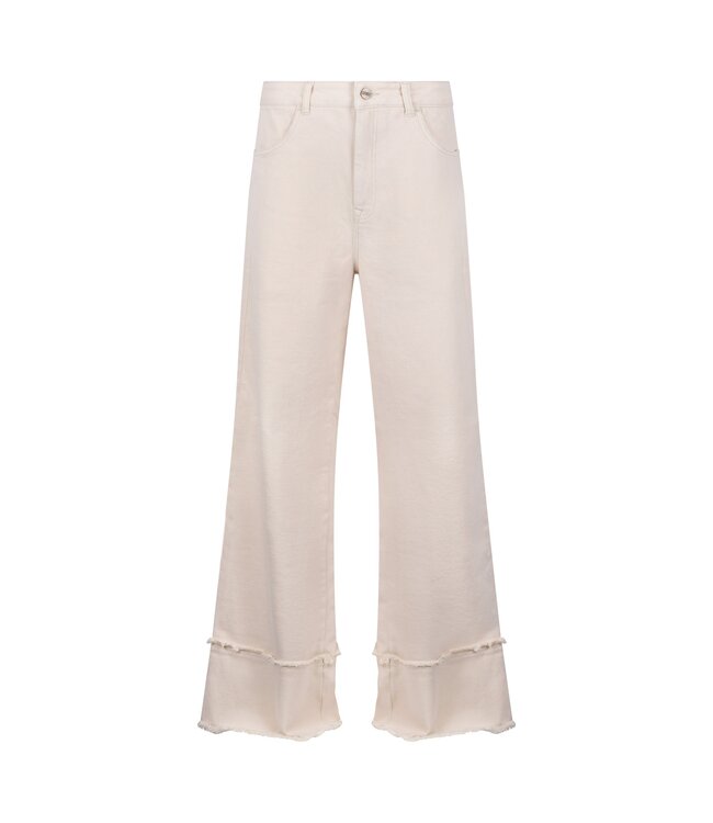 NKS09064-OffWhite  Shay Pants Ruffle