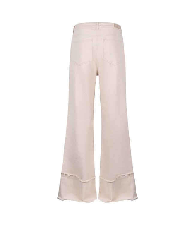 NKS09064-OffWhite  Shay Pants Ruffle