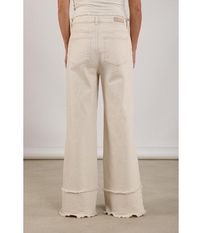 NKS09064-OffWhite  Shay Pants Ruffle