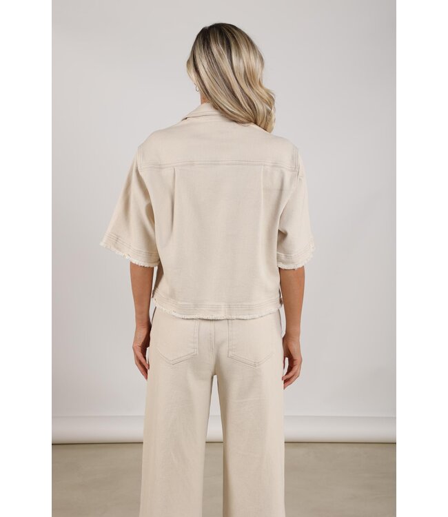 NKS13090-OffWhite  Charlie Jacket Ruffle