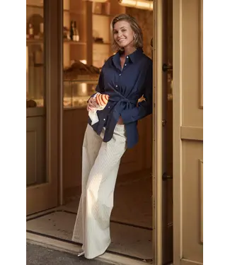 NUKUS NKS09065-Offwhite/Navy  Senna Pants Stripe