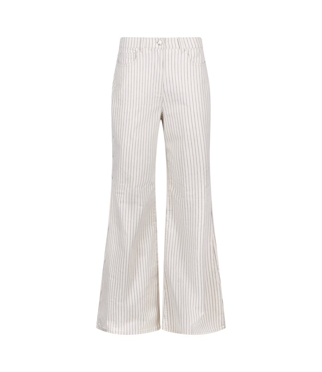 NKS09065-Offwhite/Navy  Senna Pants Stripe