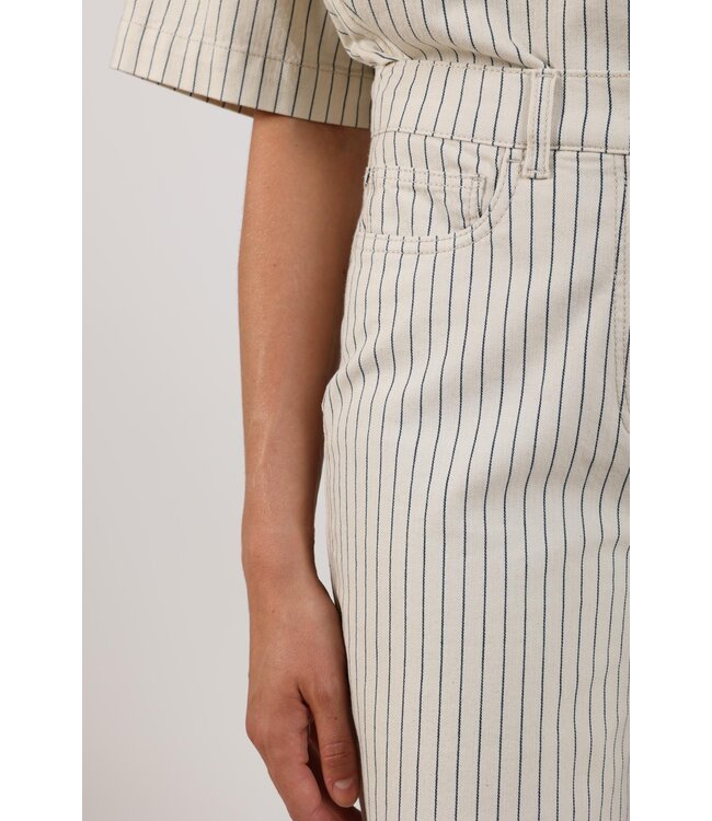 NKS09065-Offwhite/Navy  Senna Pants Stripe