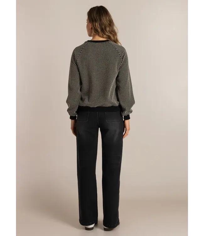 4200861/Black/OffWhite  Sabien Tops