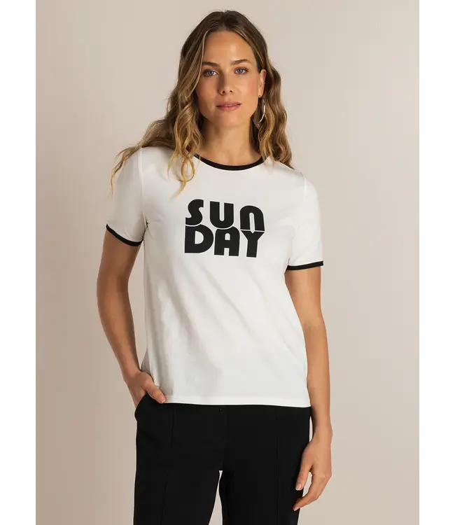 4200871/OffWhite/Black  Semma Tops