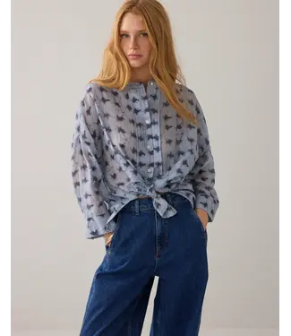 Summum Woman 2s3463-12368/000423-Softblue  Blouse Tie dye stripe