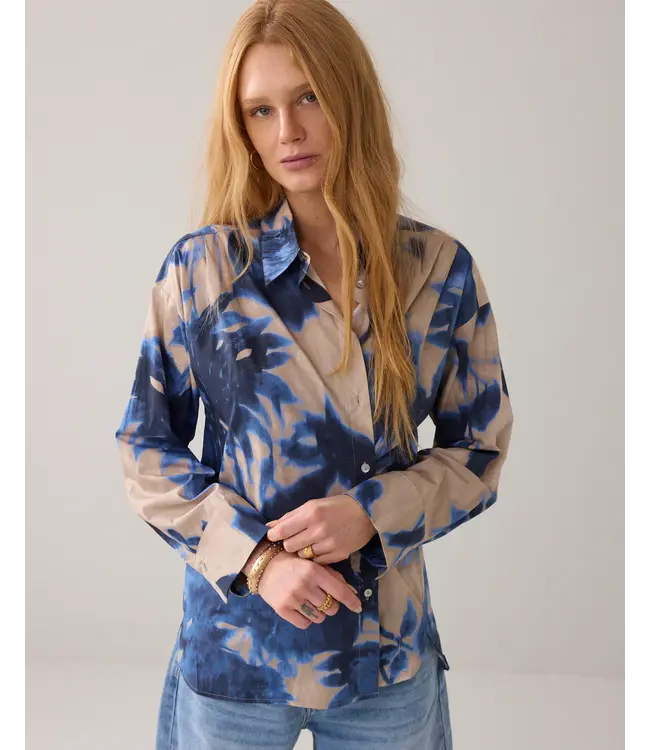 2s3446-12371/000120-Multicolour  Blouse Clouded flowers