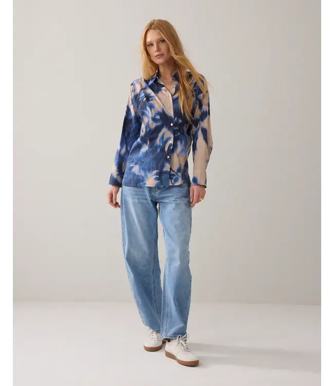 2s3446-12371/000120-Multicolour  Blouse Clouded flowers