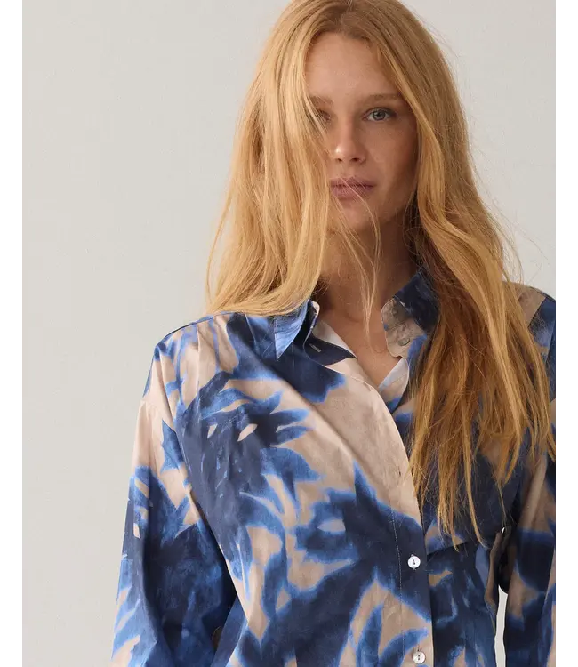 2s3446-12371/000120-Multicolour  Blouse Clouded flowers