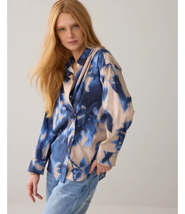 2s3446-12371/000120-Multicolour  Blouse Clouded flowers