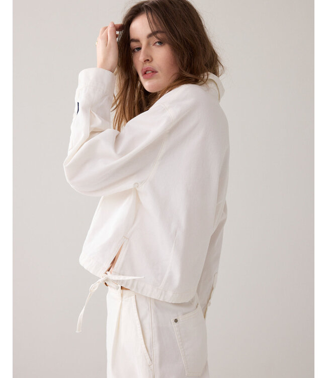 2s3404-5190/000111-Whitedenim  Blouse denim Light white cotton twill