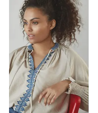 I Say Z26.57837/N15Sandw/Blue  Lykke Deco Blouse