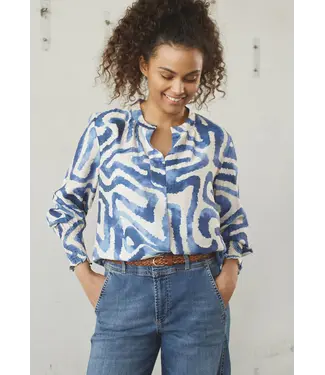 I Say Z26.57841/N21BlueGraphical  Ane Printed Blouse