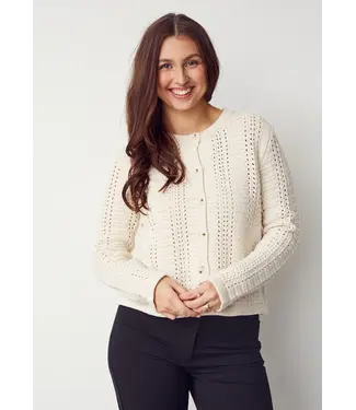 I Say Z26.57825/101BrokenWhite  Gwen Cardigan