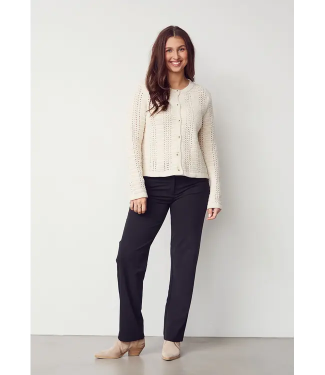 Z26.57825/101BrokenWhite  Gwen Cardigan