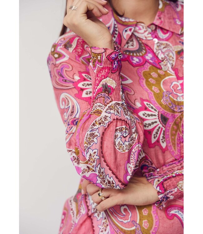 Z26.57834/N14RosePaisley  Lotta Smock Shirt