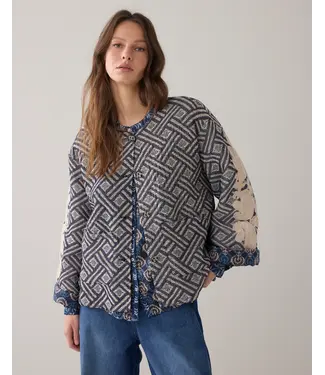 Summum Woman 1s1284-12411/000495-Midnightblue  Jacket Blue jacquard