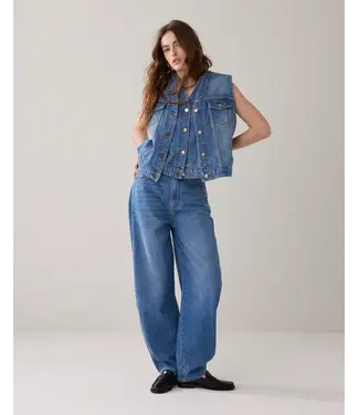 Summum Woman 4s2927-5205/000426-Vintagebluedenim  Jeans cocoon fit Soft comford twill