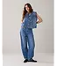 Summum Woman 4s2927-5205/000426-Vintagebluedenim  Jeans cocoon fit Soft comford twill